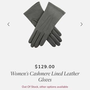 NEW Womens genuine leather gloves cashmere lined